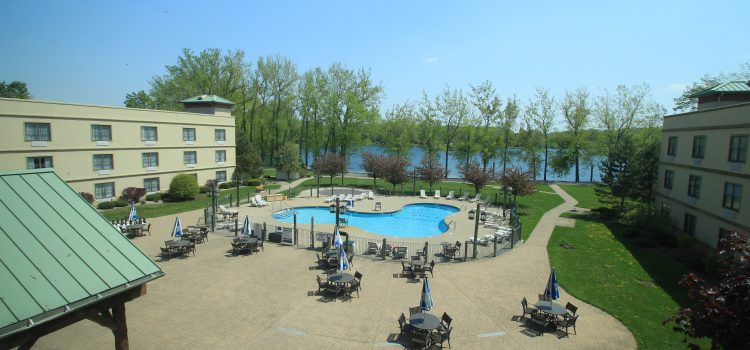 View of hotel pool