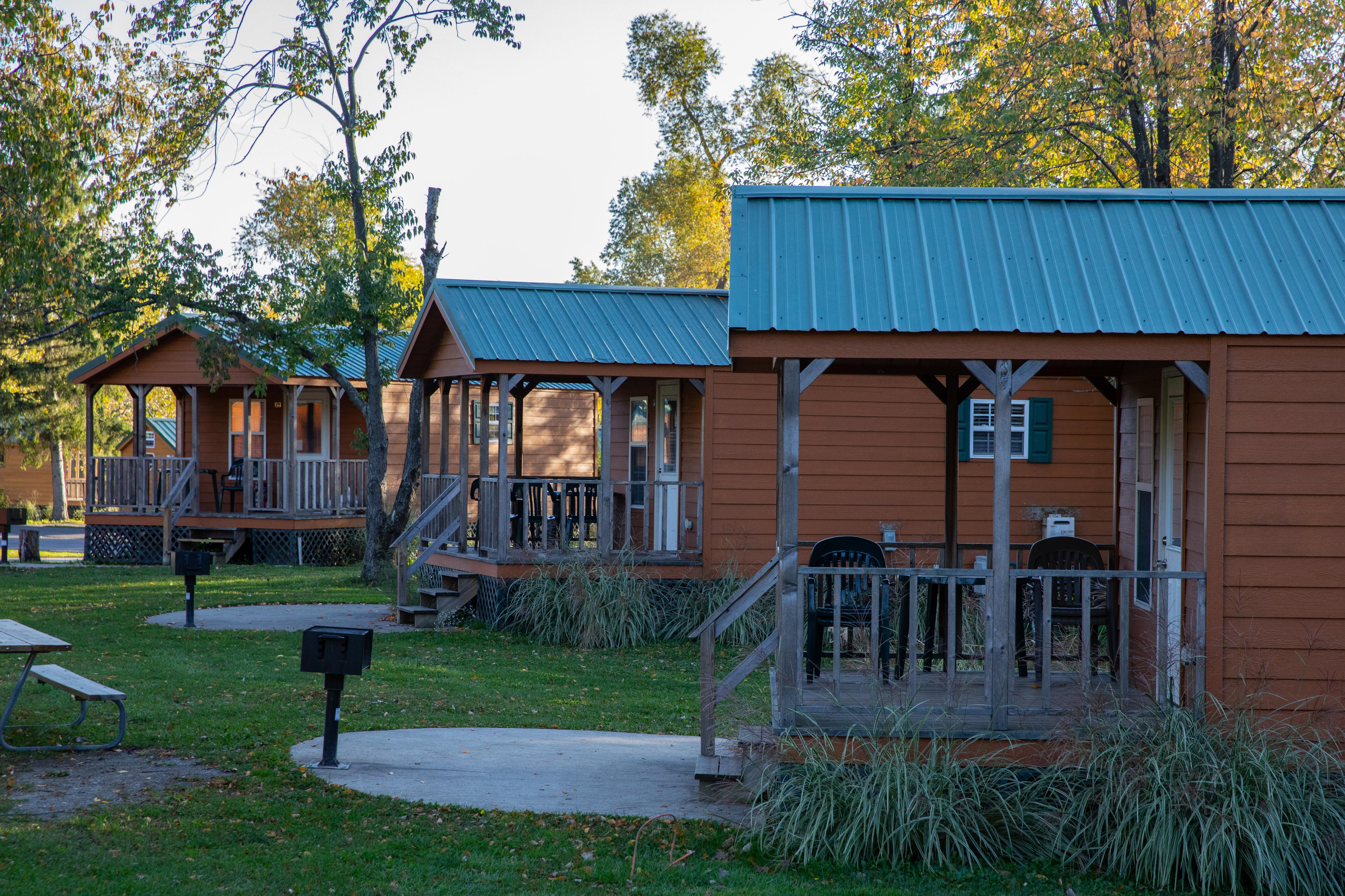 Outside views of cabin village